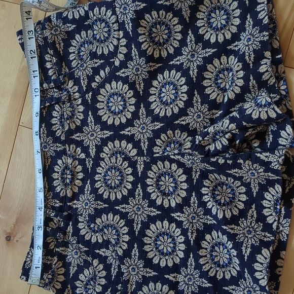 Anthropology Elevenses boho meets dress shorts cotton/linen weave - Picture 11 of 12